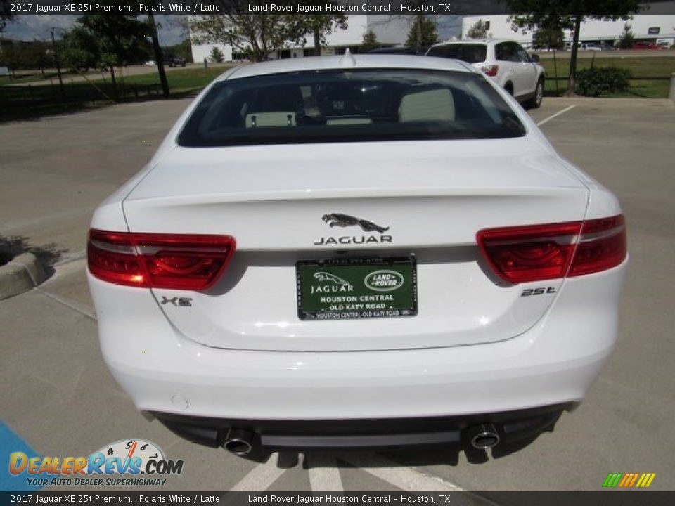 2017 Jaguar XE 25t Premium Polaris White / Latte Photo #8