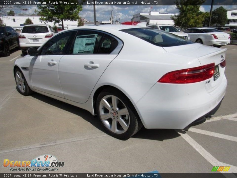 2017 Jaguar XE 25t Premium Polaris White / Latte Photo #9