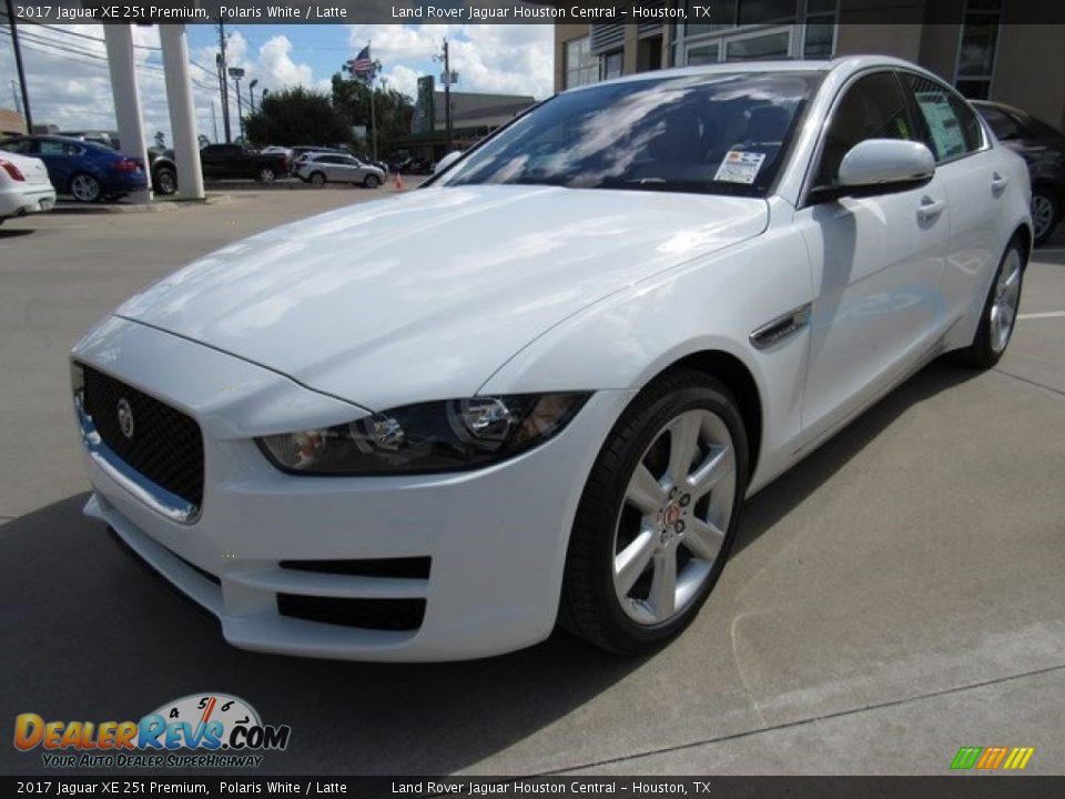 2017 Jaguar XE 25t Premium Polaris White / Latte Photo #11