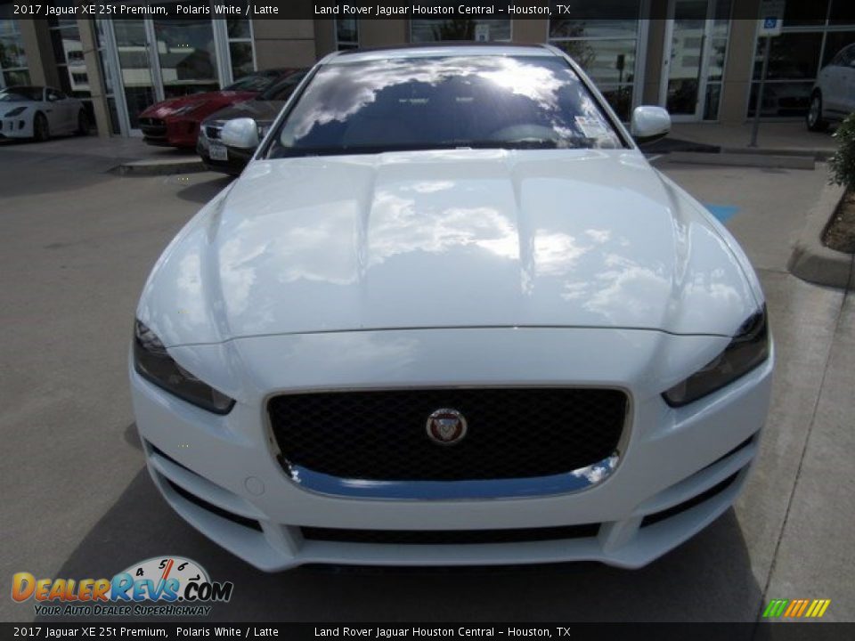 2017 Jaguar XE 25t Premium Polaris White / Latte Photo #12