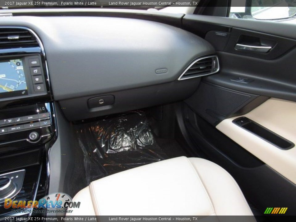 2017 Jaguar XE 25t Premium Polaris White / Latte Photo #14