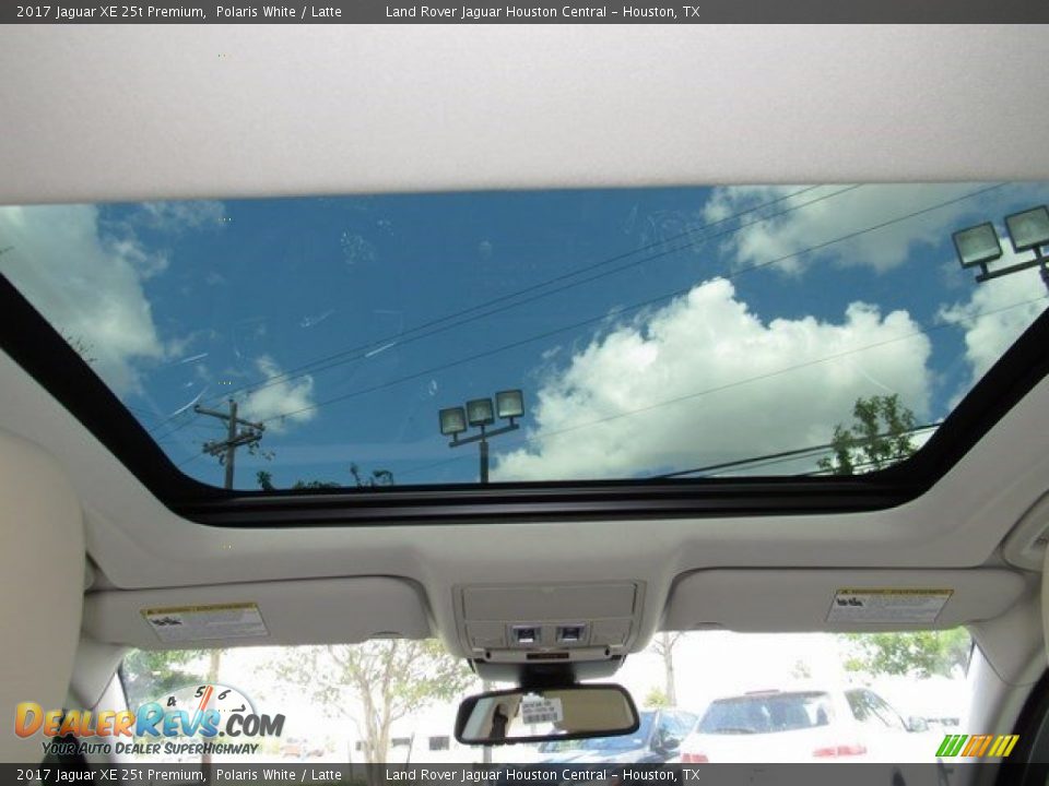 2017 Jaguar XE 25t Premium Polaris White / Latte Photo #16