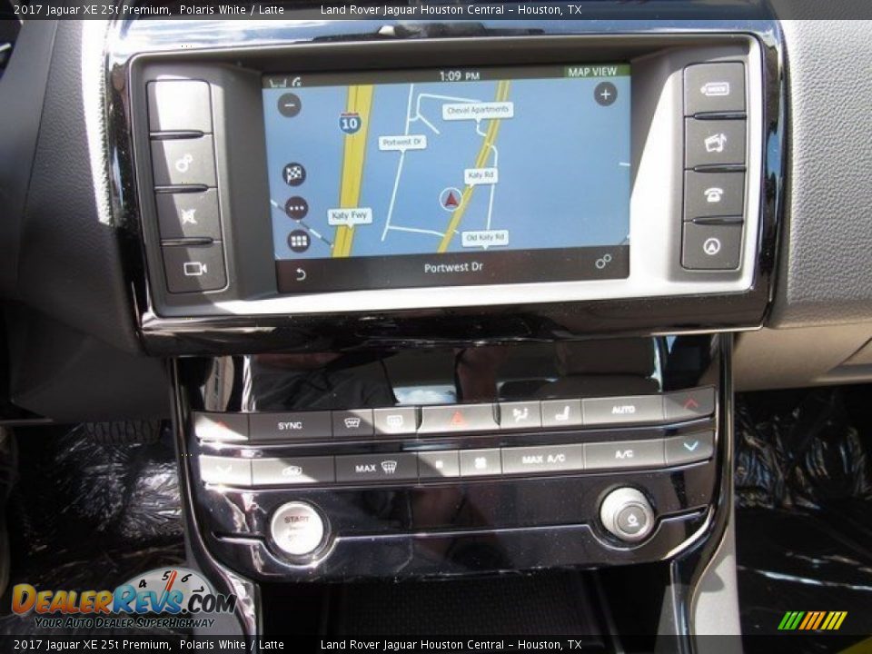 2017 Jaguar XE 25t Premium Polaris White / Latte Photo #17