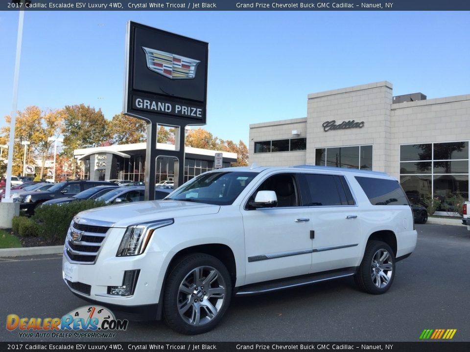2017 Cadillac Escalade ESV Luxury 4WD Crystal White Tricoat / Jet Black Photo #1