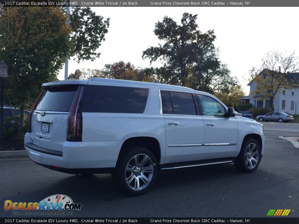 2017 Cadillac Escalade ESV Luxury 4WD Crystal White Tricoat / Jet Black Photo #4