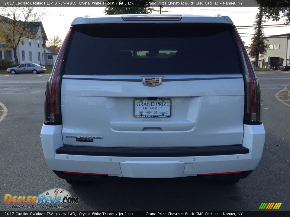 2017 Cadillac Escalade ESV Luxury 4WD Crystal White Tricoat / Jet Black Photo #5