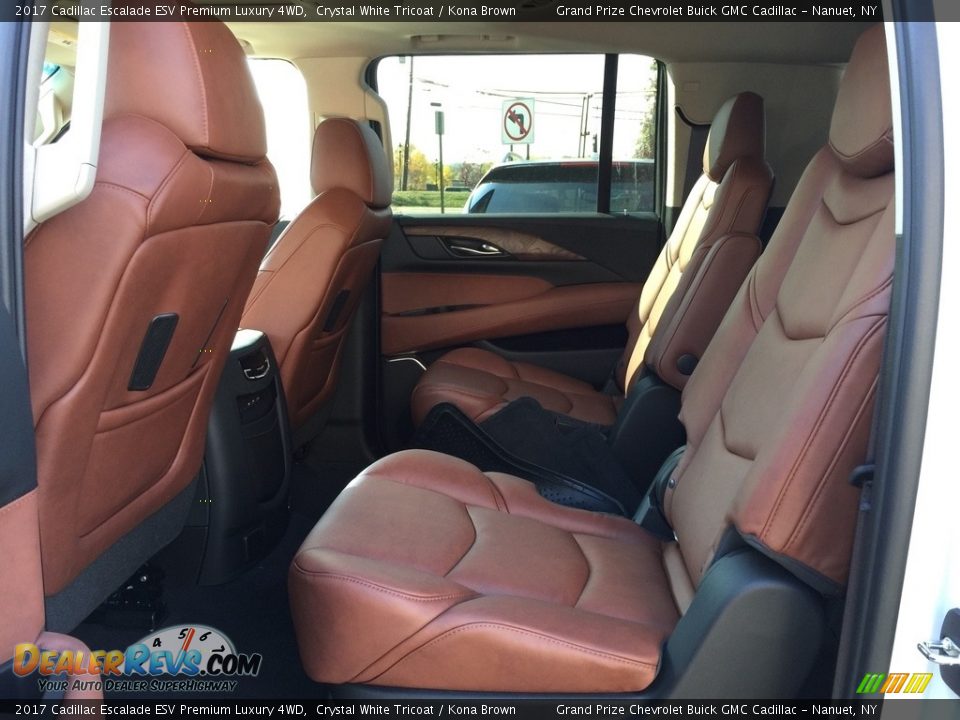 Rear Seat of 2017 Cadillac Escalade ESV Premium Luxury 4WD Photo #7