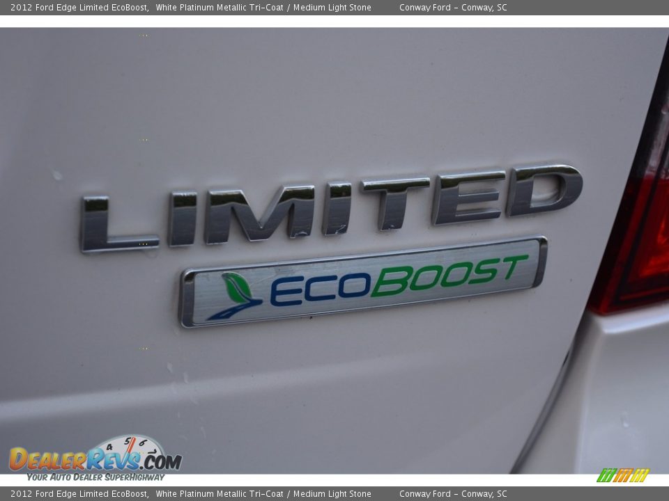 2012 Ford Edge Limited EcoBoost White Platinum Metallic Tri-Coat / Medium Light Stone Photo #5