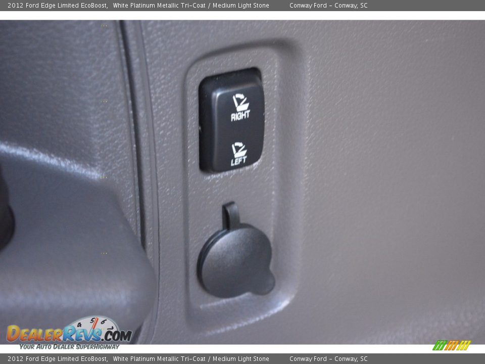 2012 Ford Edge Limited EcoBoost White Platinum Metallic Tri-Coat / Medium Light Stone Photo #7