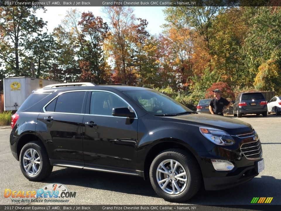 2017 Chevrolet Equinox LT AWD Black / Jet Black Photo #3
