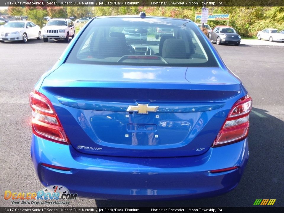 2017 Chevrolet Sonic LT Sedan Kinetic Blue Metallic / Jet Black/Dark Titanium Photo #6
