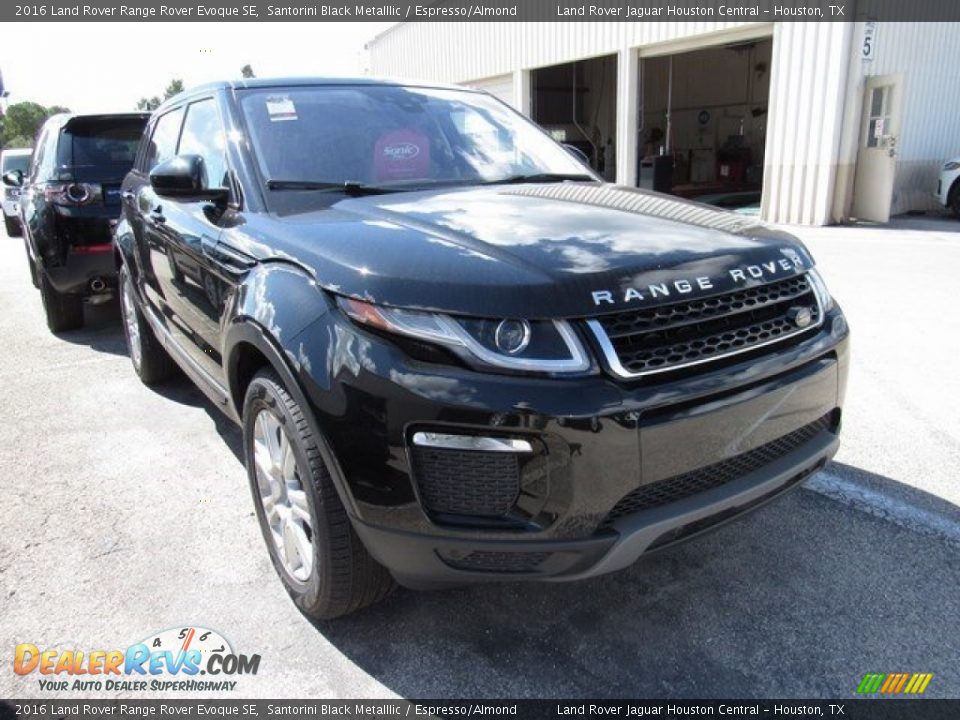 2016 Land Rover Range Rover Evoque SE Santorini Black Metalllic / Espresso/Almond Photo #2