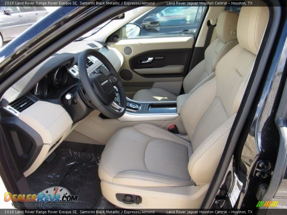 2016 Land Rover Range Rover Evoque SE Santorini Black Metalllic / Espresso/Almond Photo #3