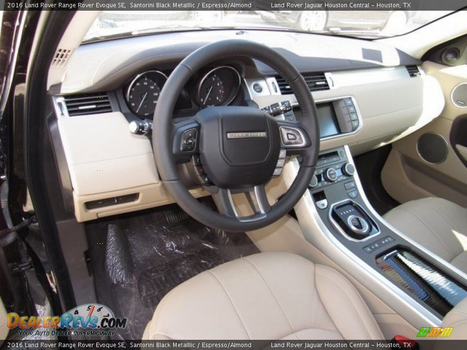 2016 Land Rover Range Rover Evoque SE Santorini Black Metalllic / Espresso/Almond Photo #4