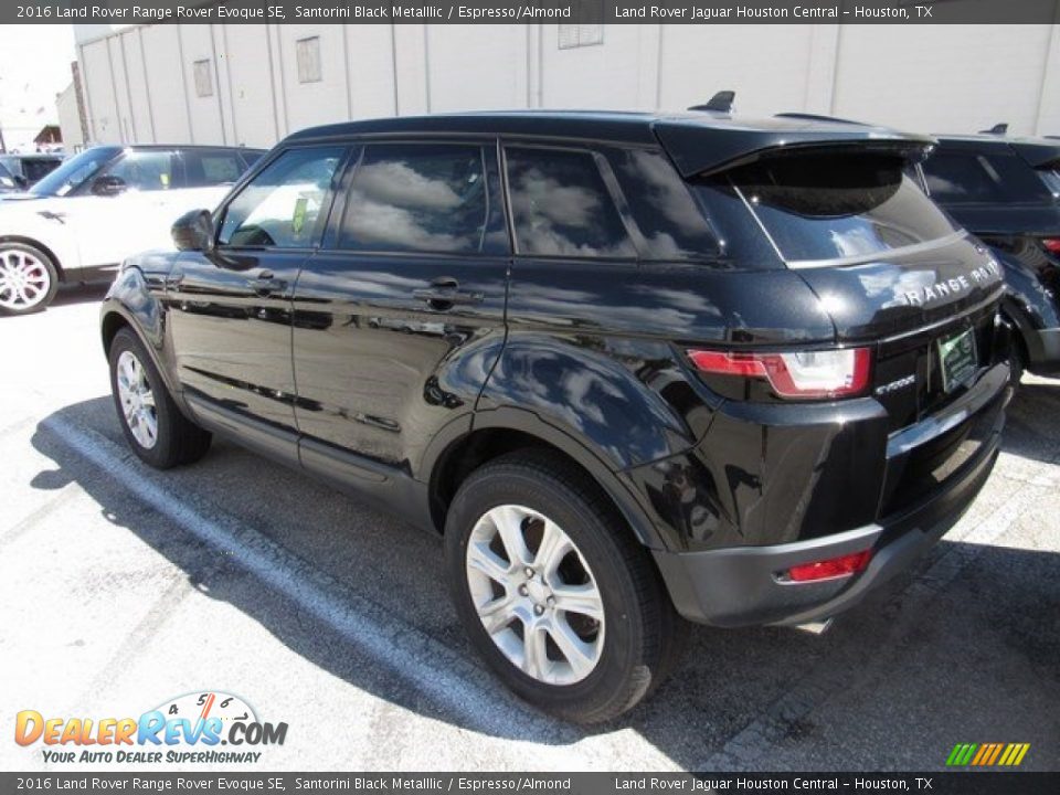 2016 Land Rover Range Rover Evoque SE Santorini Black Metalllic / Espresso/Almond Photo #7