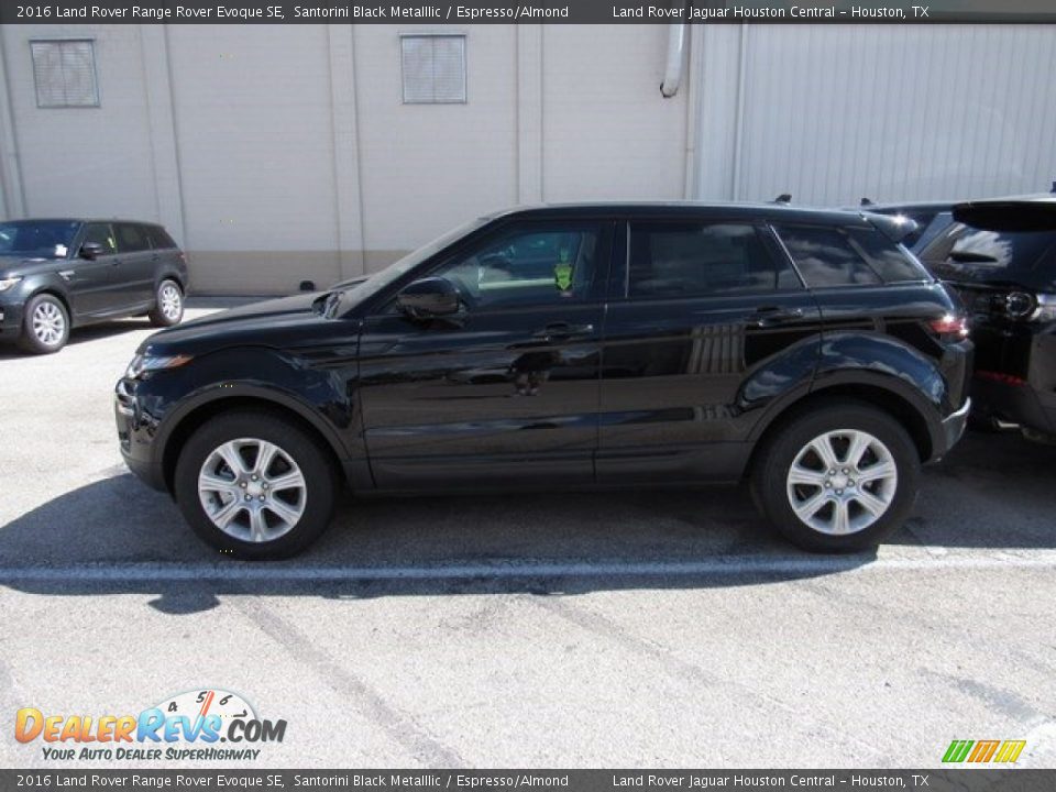 2016 Land Rover Range Rover Evoque SE Santorini Black Metalllic / Espresso/Almond Photo #8