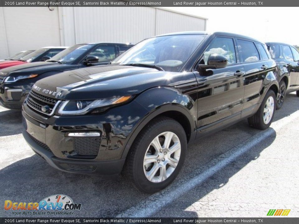 2016 Land Rover Range Rover Evoque SE Santorini Black Metalllic / Espresso/Almond Photo #9