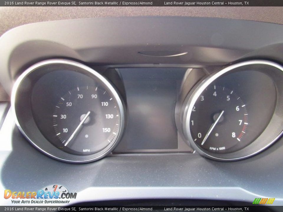 2016 Land Rover Range Rover Evoque SE Santorini Black Metalllic / Espresso/Almond Photo #13