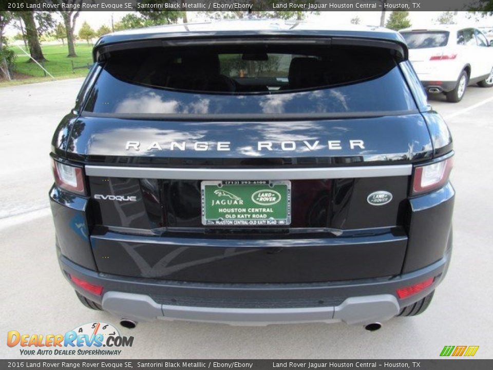 2016 Land Rover Range Rover Evoque SE Santorini Black Metalllic / Ebony/Ebony Photo #8