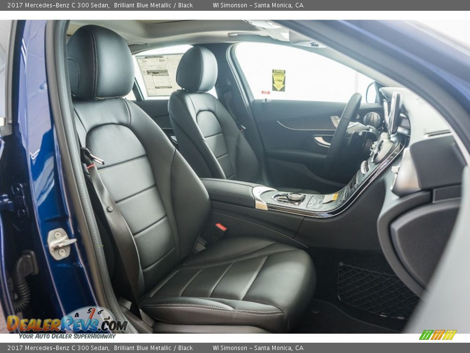 2017 Mercedes-Benz C 300 Sedan Brilliant Blue Metallic / Black Photo #2