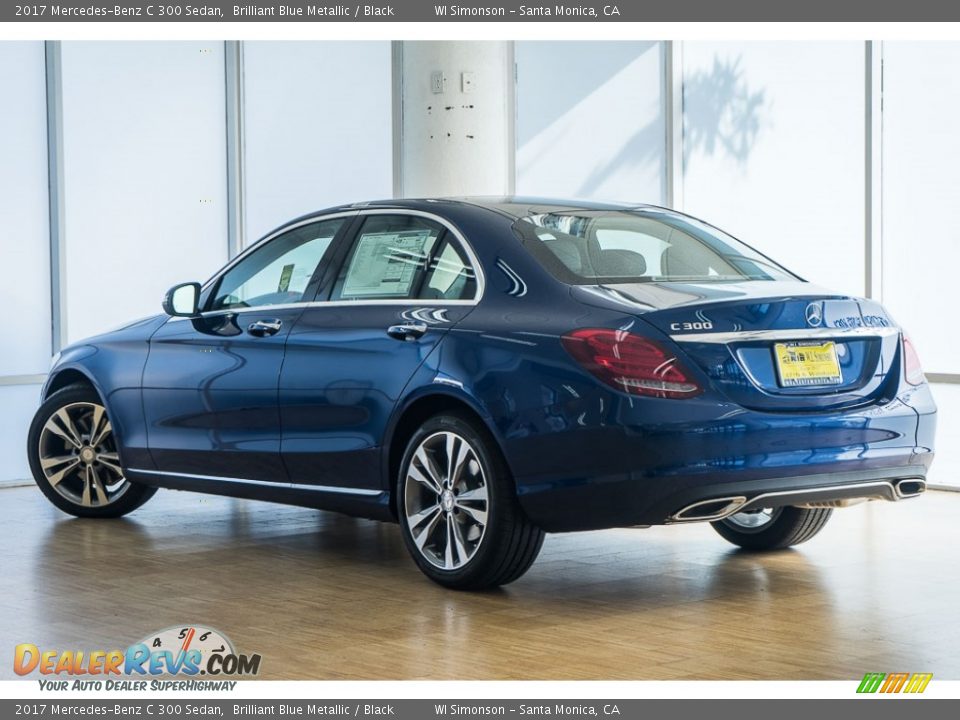 2017 Mercedes-Benz C 300 Sedan Brilliant Blue Metallic / Black Photo #3