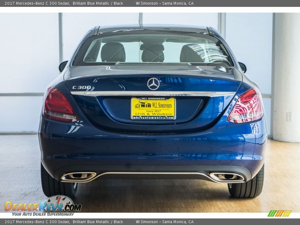 2017 Mercedes-Benz C 300 Sedan Brilliant Blue Metallic / Black Photo #4