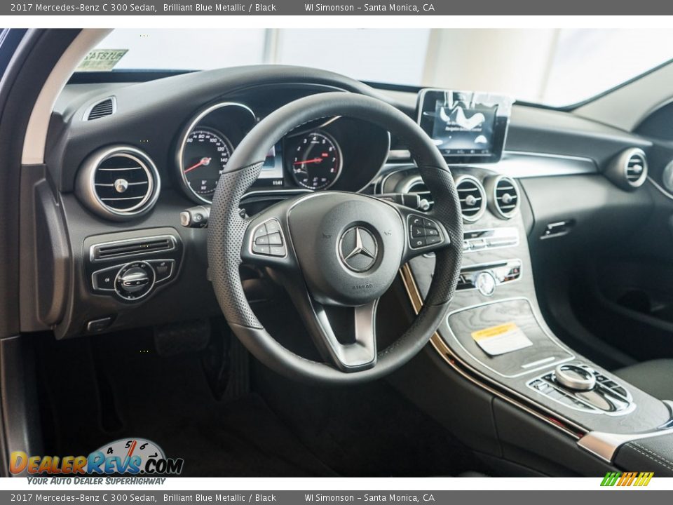 2017 Mercedes-Benz C 300 Sedan Brilliant Blue Metallic / Black Photo #5