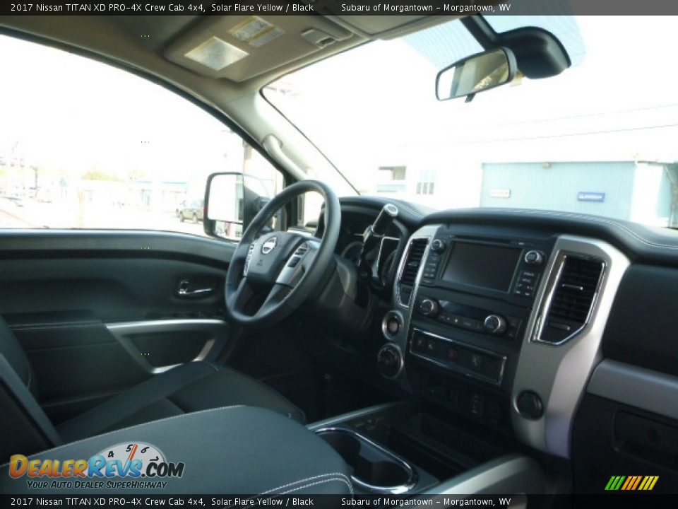 2017 Nissan TITAN XD PRO-4X Crew Cab 4x4 Solar Flare Yellow / Black Photo #4
