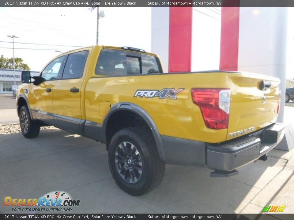 2017 Nissan TITAN XD PRO-4X Crew Cab 4x4 Solar Flare Yellow / Black Photo #9