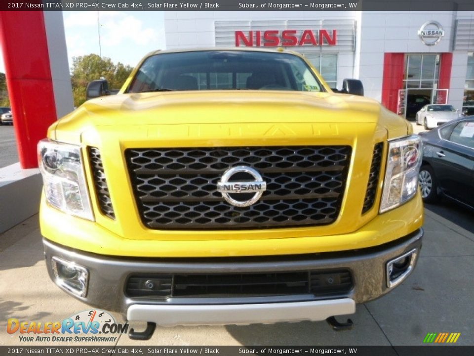 2017 Nissan TITAN XD PRO-4X Crew Cab 4x4 Solar Flare Yellow / Black Photo #11