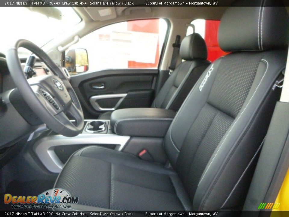 Black Interior - 2017 Nissan TITAN XD PRO-4X Crew Cab 4x4 Photo #12