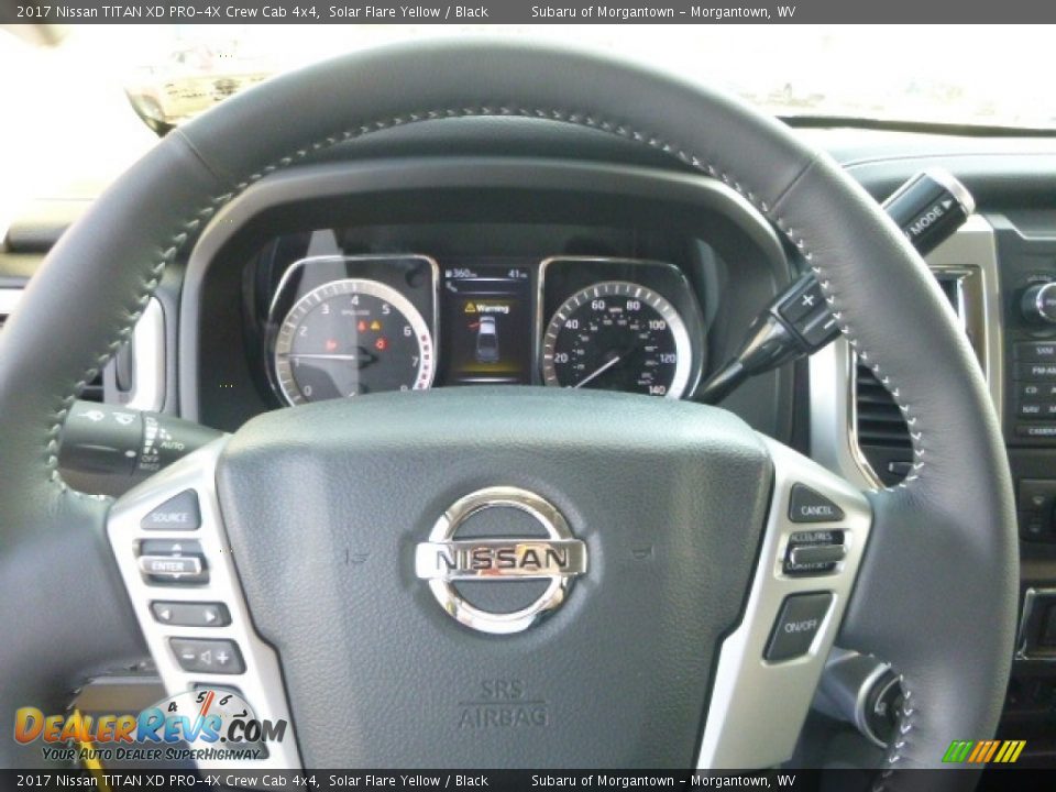 2017 Nissan TITAN XD PRO-4X Crew Cab 4x4 Solar Flare Yellow / Black Photo #18