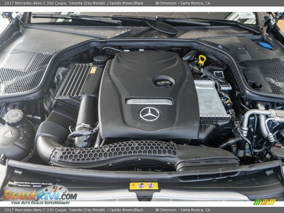 2017 Mercedes-Benz C 300 Coupe Selenite Grey Metallic / Saddle Brown/Black Photo #9