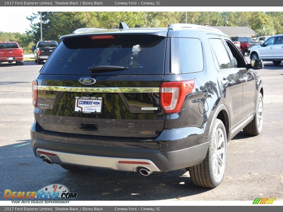 2017 Ford Explorer Limited Shadow Black / Ebony Black Photo #3