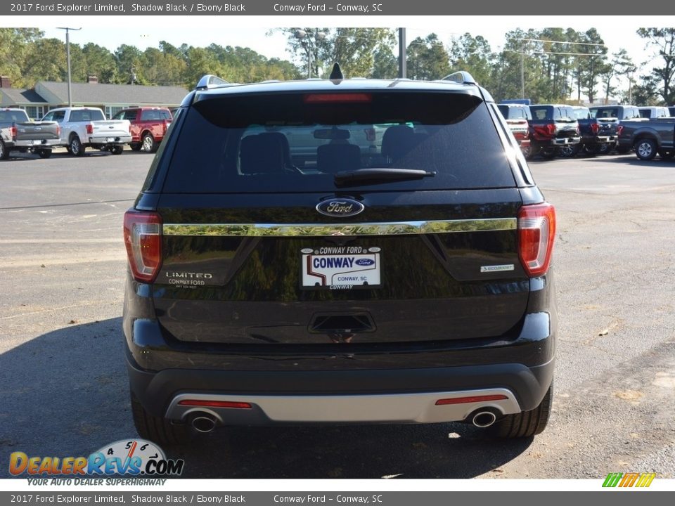 2017 Ford Explorer Limited Shadow Black / Ebony Black Photo #4