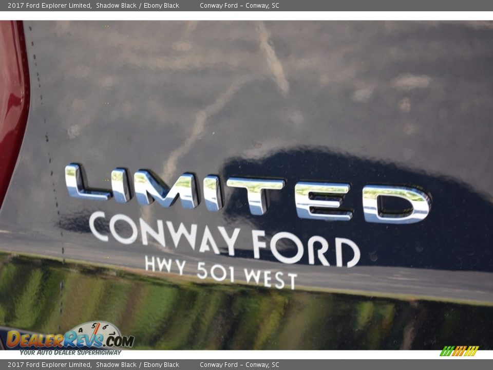 2017 Ford Explorer Limited Shadow Black / Ebony Black Photo #6