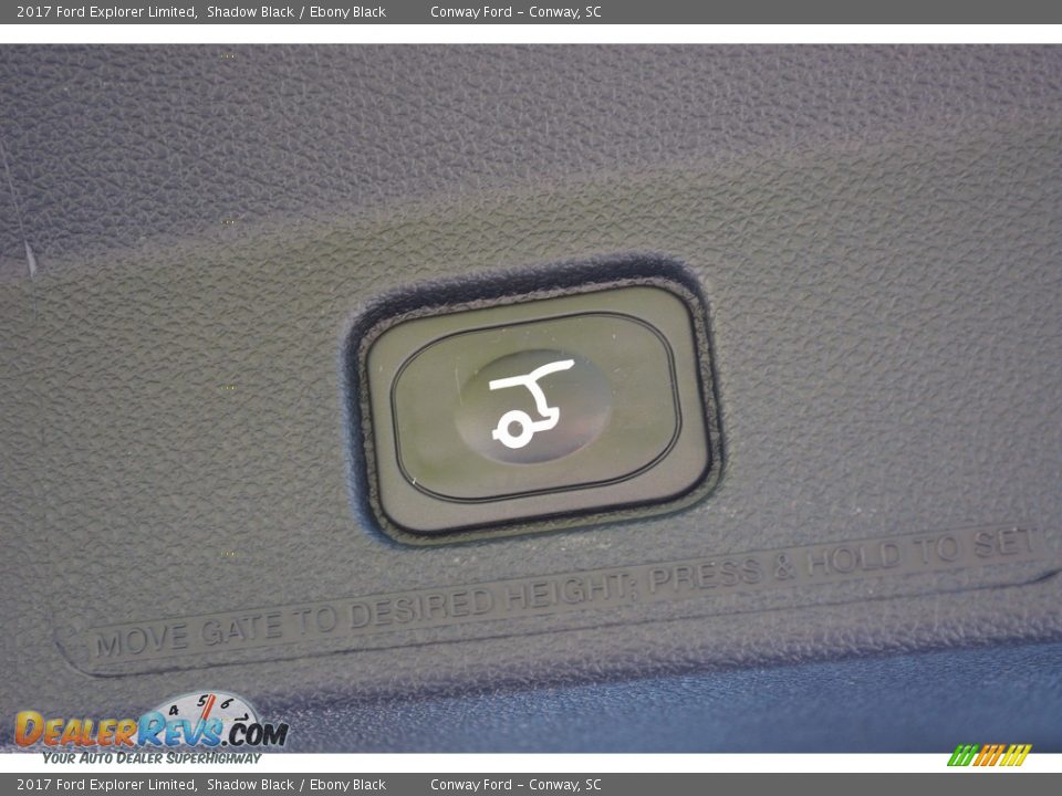 2017 Ford Explorer Limited Shadow Black / Ebony Black Photo #8