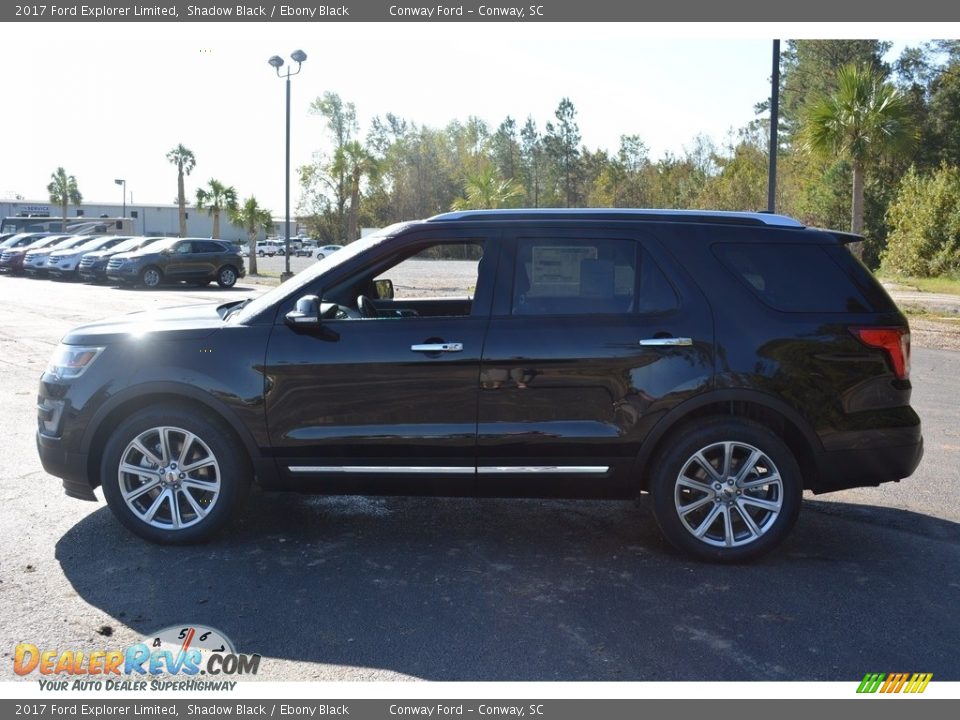 2017 Ford Explorer Limited Shadow Black / Ebony Black Photo #10