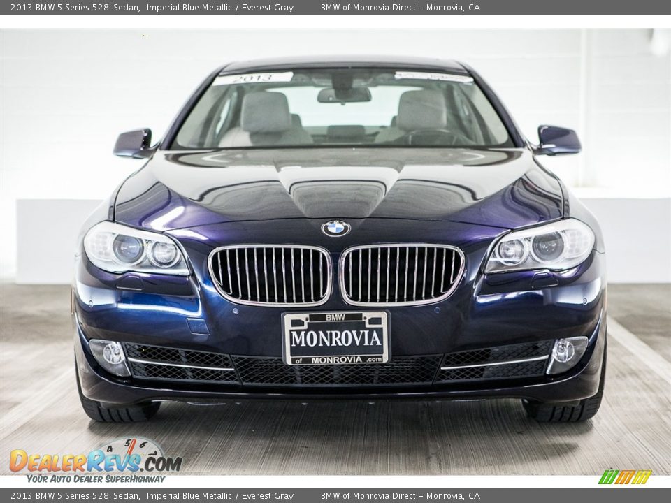 2013 BMW 5 Series 528i Sedan Imperial Blue Metallic / Everest Gray Photo #2