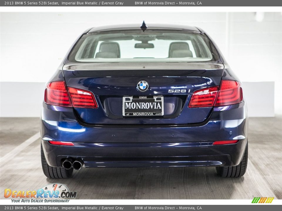 2013 BMW 5 Series 528i Sedan Imperial Blue Metallic / Everest Gray Photo #3