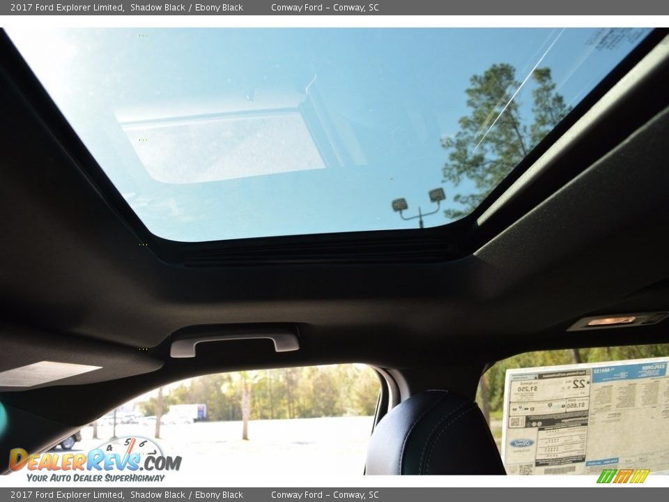 2017 Ford Explorer Limited Shadow Black / Ebony Black Photo #14