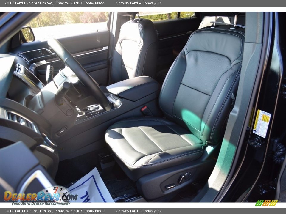 2017 Ford Explorer Limited Shadow Black / Ebony Black Photo #17