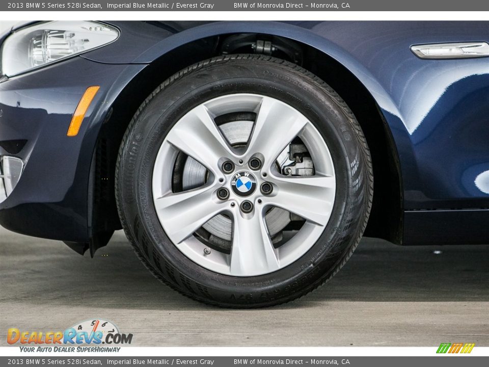 2013 BMW 5 Series 528i Sedan Imperial Blue Metallic / Everest Gray Photo #8