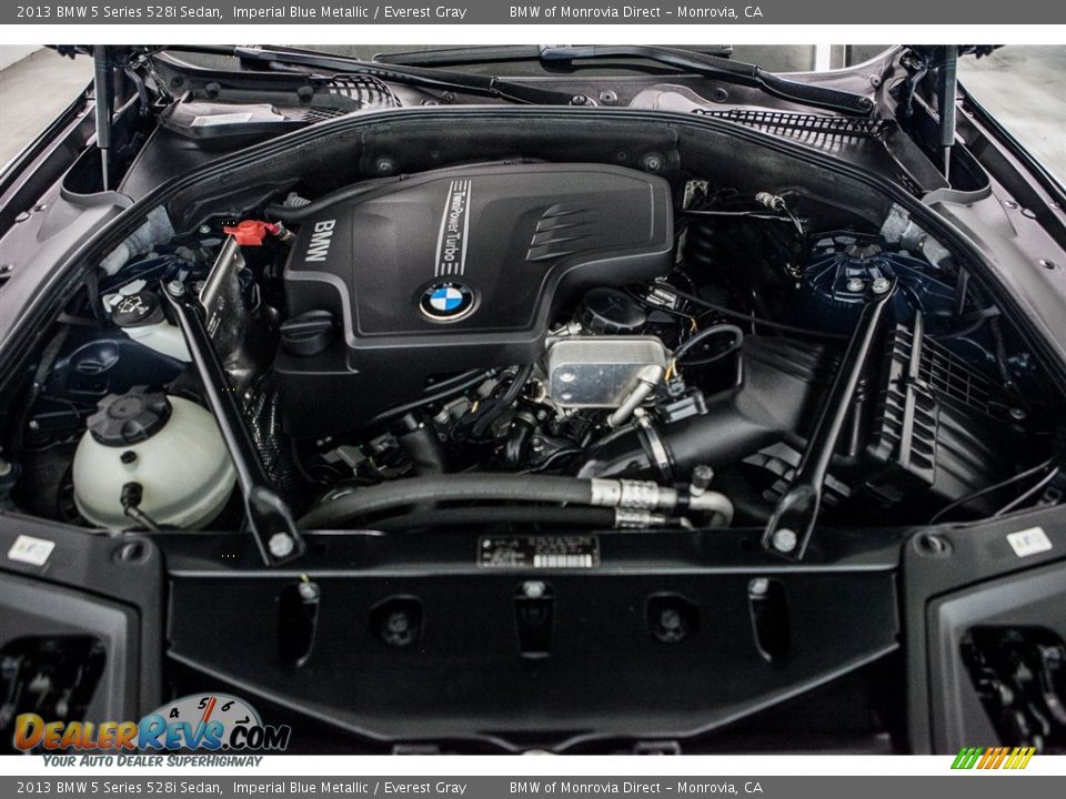 2013 BMW 5 Series 528i Sedan Imperial Blue Metallic / Everest Gray Photo #9
