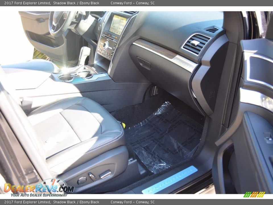 2017 Ford Explorer Limited Shadow Black / Ebony Black Photo #21