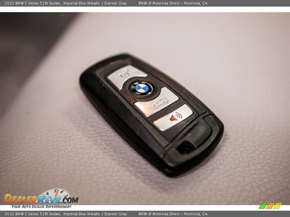 2013 BMW 5 Series 528i Sedan Imperial Blue Metallic / Everest Gray Photo #11