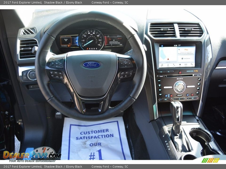 2017 Ford Explorer Limited Shadow Black / Ebony Black Photo #22