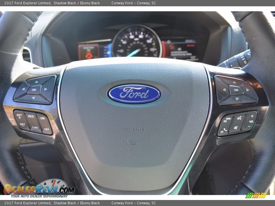 2017 Ford Explorer Limited Shadow Black / Ebony Black Photo #27