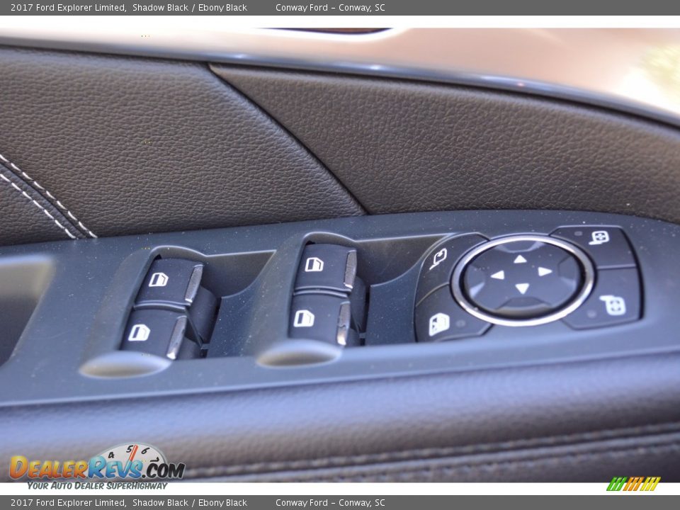 2017 Ford Explorer Limited Shadow Black / Ebony Black Photo #28