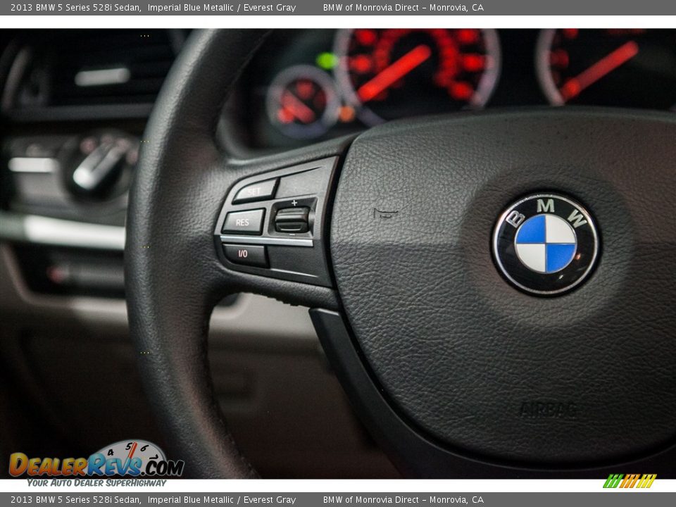2013 BMW 5 Series 528i Sedan Imperial Blue Metallic / Everest Gray Photo #17